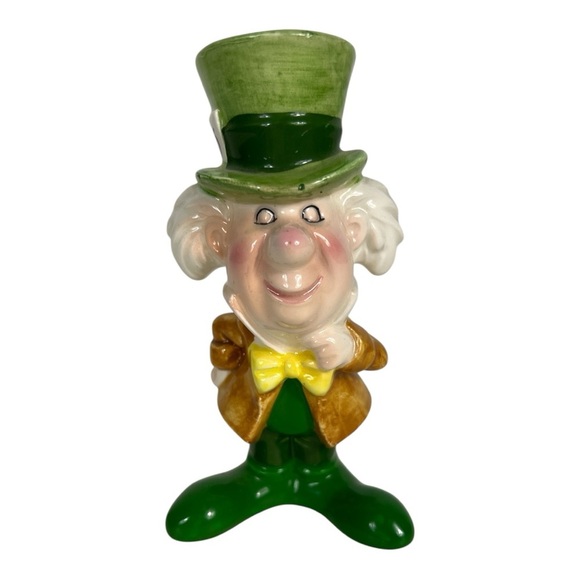 Disney Productions Mad Hatter Ceramic Figurine Japan Vintage - Picture 1 of 6